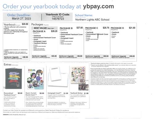 yearbook order